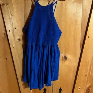 Free people blue tank top